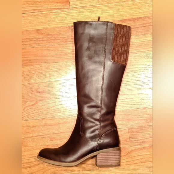 Clark's Maypearl Viola cherry brown boot riding boots - Picture 5 of 8